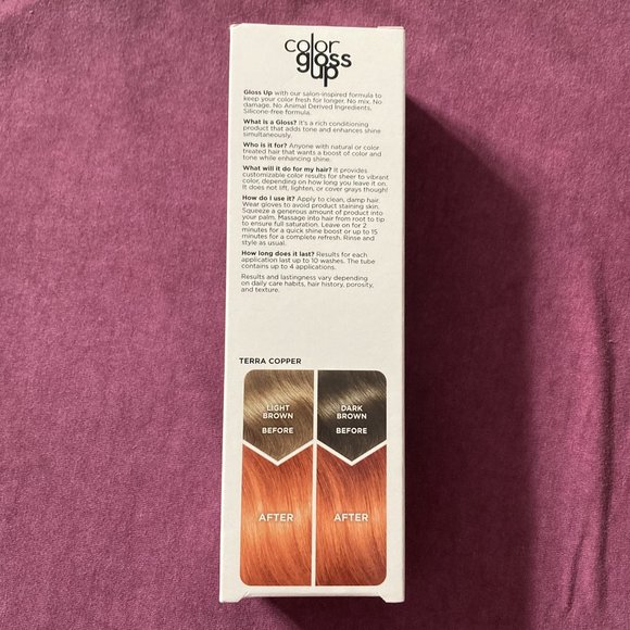 5 NEW Boxes Clairol Color Gloss Up Semi Permanent Hair Color, Terra Copper Color - Picture 4 of 5